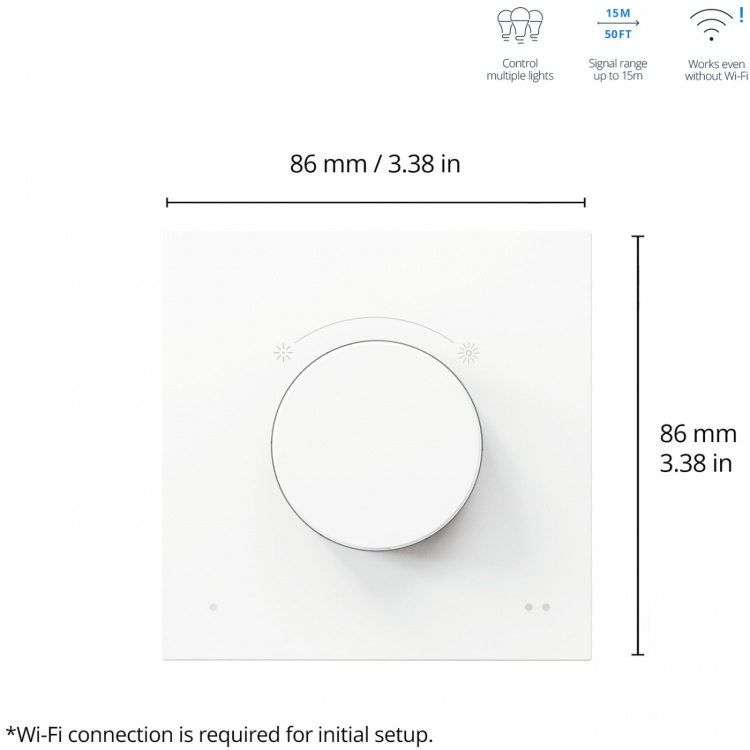 WiZ WiFi Smart Dimmer Dial switch