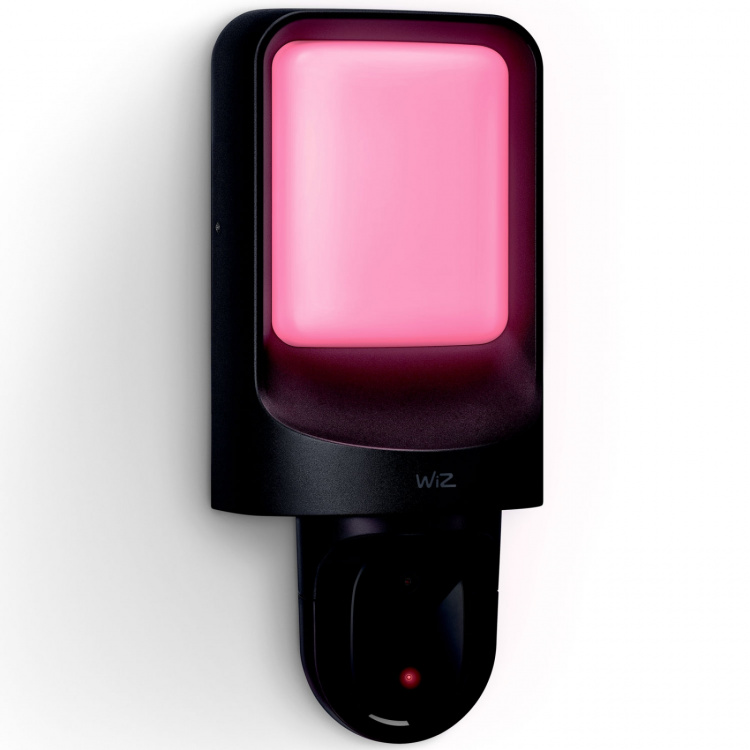 WiZ WiFi Smart Vägglampa Utomhus med inbyggd kamera WiZ WiFi Smart Vägglampa Utomhus med inbyggd kamera