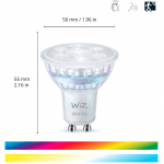 WiZ WiFi Smart LED GU10 50W 345lm Färg + Varm-kallvit 1-pack WiZ WiFi Smart LED GU10 50W 345lm Färg + Varm-kallvit 1-pack