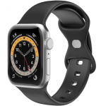 Celly Armband till Apple Watch 38/40/41mm Silikon Svart Celly Armband till Apple Watch 38/40/41mm Silikon Svart