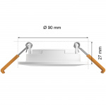 Philips Hue Slim Downlight S 90mm White and Color Ambiance Vit 1-pack