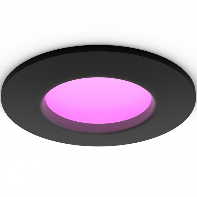 Philips Hue Slim Downlight S 90mm White and Color Ambiance Svart 1-pack Philips Hue Slim Downlight S 90mm White and Color Ambiance Svart 1-pack