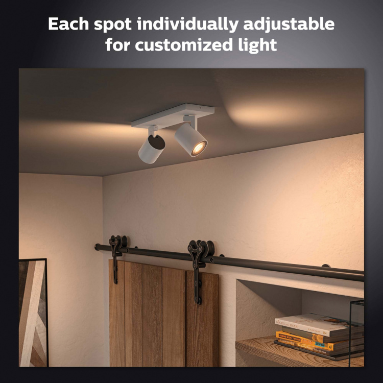 Philips Hue Runner White Ambiance 2 spot 800 lm Vit