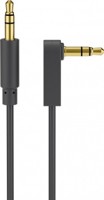 Goobay 3,5 mm male - 90° 3,5 mm male audiokabel, 50 cm