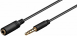 Goobay TRRS 4-pins 3,5 mm male naar 3,5 mm female audio-verlengkabel, 2 m Goobay TRRS 4-pins 3,5 mm male naar 3,5 mm female audio-verlengkabel, 2 m