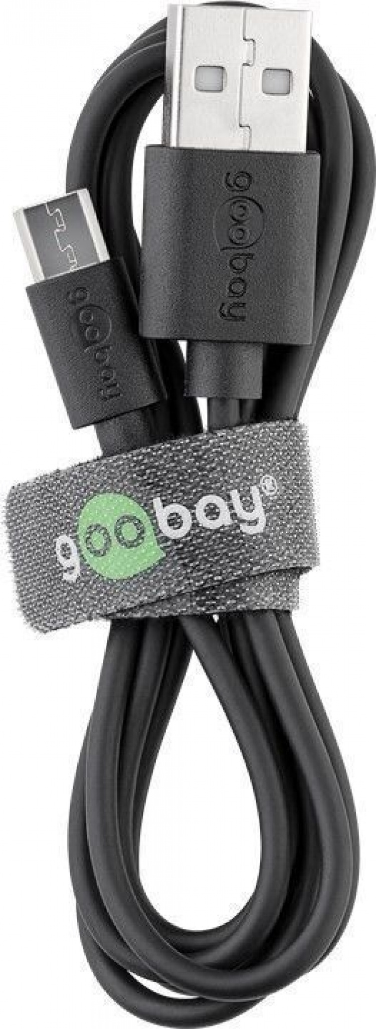Goobay Micro-USB 5 W oplader + kabel, 1 m, zwart Goobay Micro-USB 5 W oplader + kabel, 1 m, zwart
