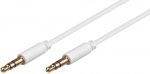 Goobay 3,5mm male naar 3,5mm male audiokabel, 1,5 m, wit
