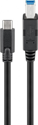 Goobay USB-C naar USB-B-kabel, 1 m Goobay USB-C naar USB-B-kabel, 1 m