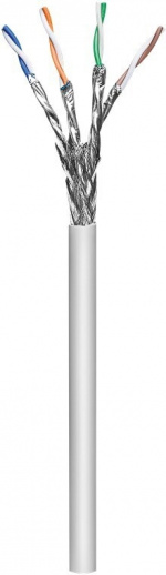 Goobay Cat6 S/FTP installatiekabelhaspel, enkele streng, 100 m, grijs Goobay Cat6 S/FTP installatiekabelhaspel, enkele streng, 100 m, grijs