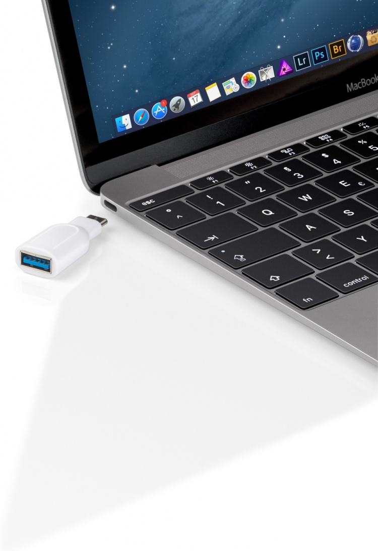 Goobay USB-A naar USB-C 3.0 OTG-adapter, wit