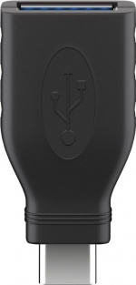 Goobay USB-A naar USB-C 3.0 OTG-adapter, zwart Goobay USB-A naar USB-C 3.0 OTG-adapter, zwart