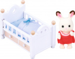 Sylvanian Families Chocolade konijntje babyset (ledikant)