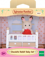 Sylvanian Families Chocolade konijntje babyset (ledikant)