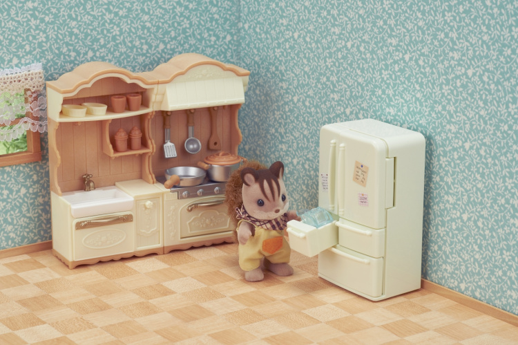 Sylvanian Families Boerderijkeuken met koelkast