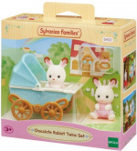 Sylvanian Families Chocolade konijntje tweeling set (Kinderwagens)
