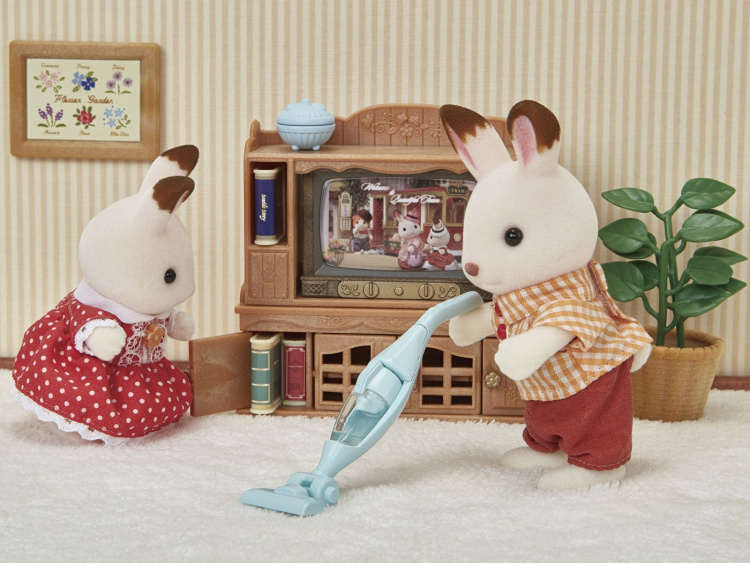 Sylvanian Families Wasmachine en stofzuiger