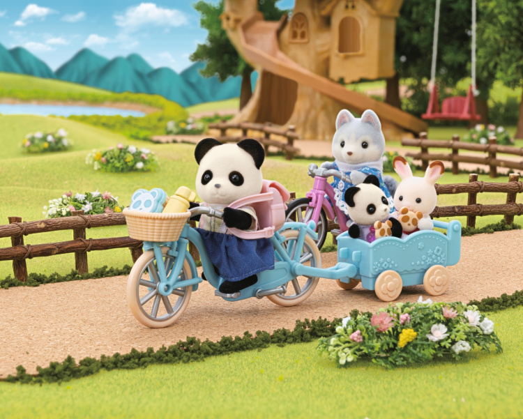 Sylvanian Families Fiets en schaatsen speelset