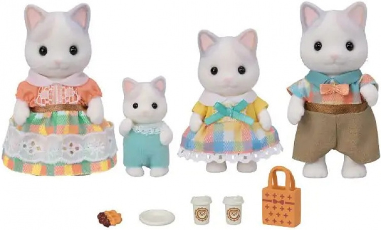 Sylvanian Families De latte kat familie