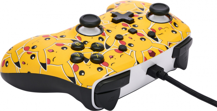 PowerA Verbeterde bedrade controller, Pikachu stemmingen, Switch PowerA Verbeterde bedrade controller, Pikachu stemmingen, Switch