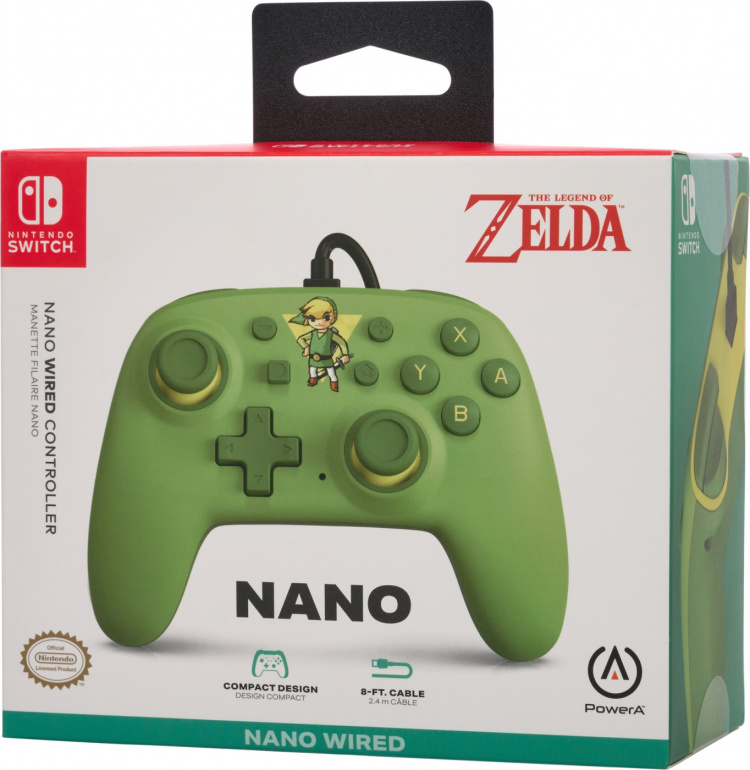 PowerA Nano Bedrade Controller, Toon Link, Switch
