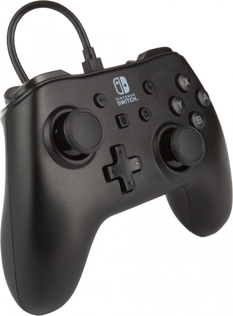 PowerA Bedrade controller, zwart, Switch