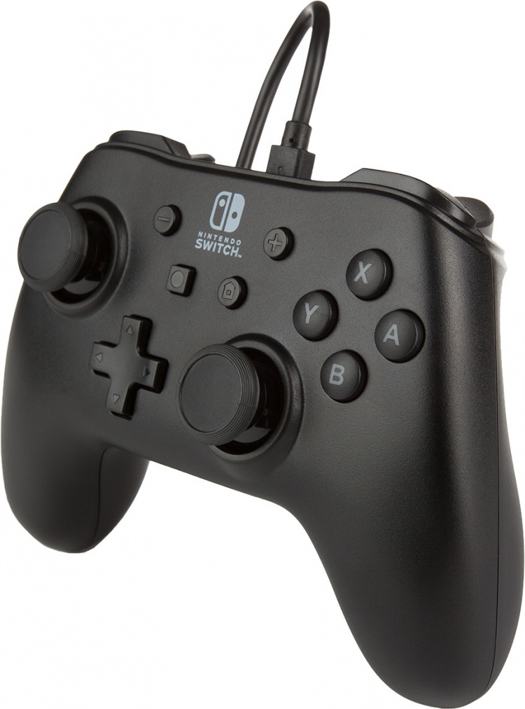 PowerA Bedrade controller, zwart, Switch