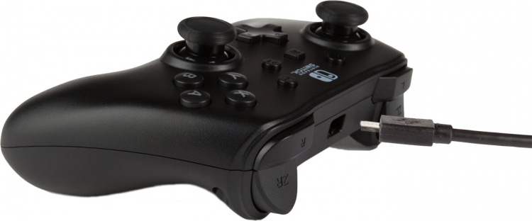 PowerA Bedrade controller, zwart, Switch