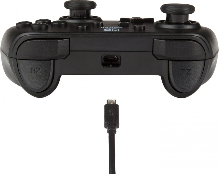 PowerA Bedrade controller, zwart, Switch