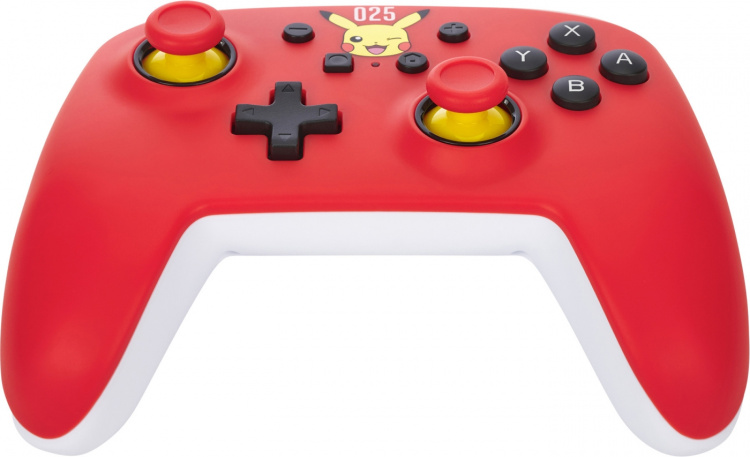 PowerA Bedrade controller, lachende Pikachu, Switch PowerA Bedrade controller, lachende Pikachu, Switch