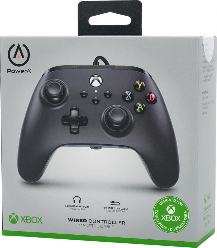 PowerA Bedrade controller, zwart, Xbox PowerA Bedrade controller, zwart, Xbox