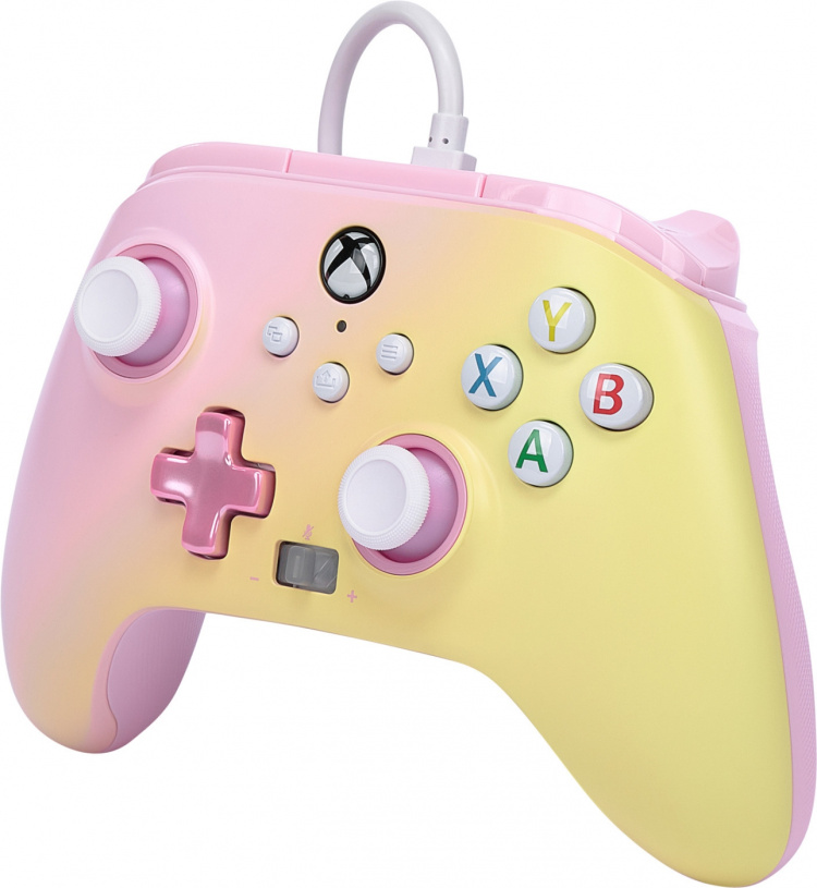 PowerA Verbeterde bedrade controller, roze limonade, Xbox