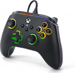 PowerA Lumectra Advantage bedrade controller, zwart + RGB LED-lint, Xbox / PC PowerA Lumectra Advantage bedrade controller, zwart + RGB LED-lint, Xbox / PC