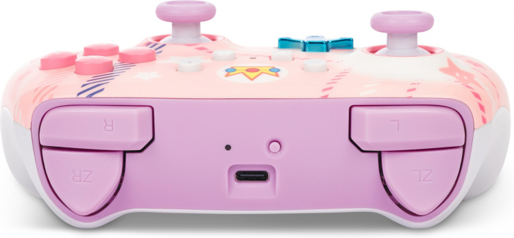 PowerA Verbeterde draadloze controller, Princess Peach Plaid, Switch PowerA Verbeterde draadloze controller, Princess Peach Plaid, Switch