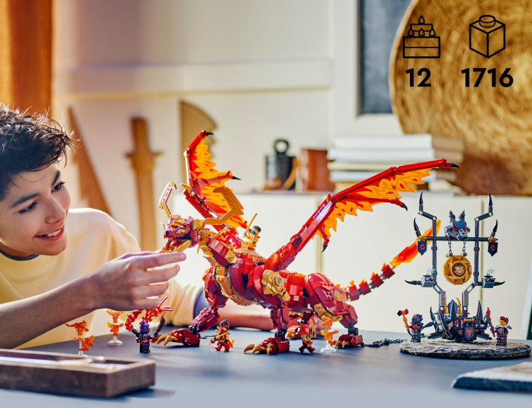 LEGO Ninjago 71822 - De beginnende draak van de winkel