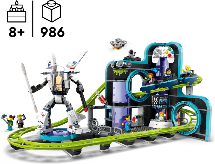 LEGO Mijn Stad 60421 - Robot World Achtbaan