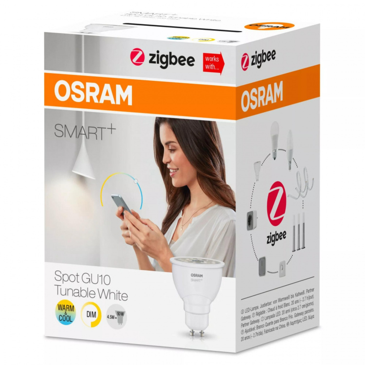 LEDVANCE SMART+ PAR16 50W/2700-6500 GU10 36° dim ZigBee