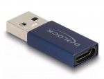 DeLOCK USB 10 Gbps USB Type-A male to USB Type-C active female blue