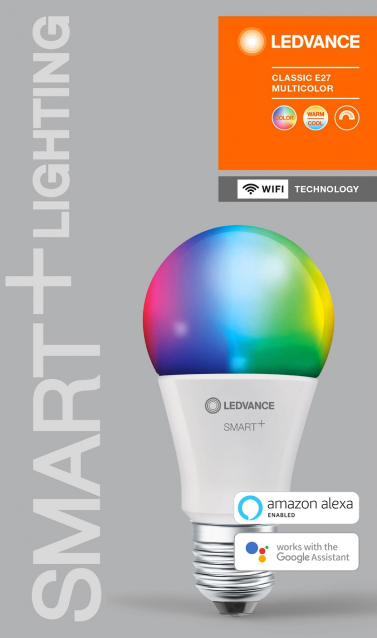 LEDVANCE SMART+ standard 60W/RGBW frosted E27 WiFi - C