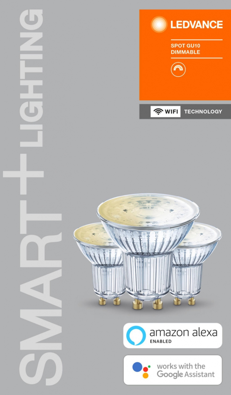 LEDVANCE SMART+ PAR16 50W/827 fr GU10 WiFi 3 pack - C LEDVANCE SMART+ PAR16 50W/827 fr GU10 WiFi 3 pack - C