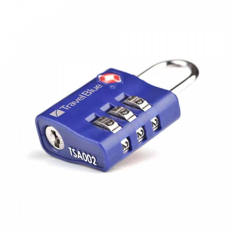 travelblue 2 x TSA 3 dial combi lock, Mixed Black,Blue or Red