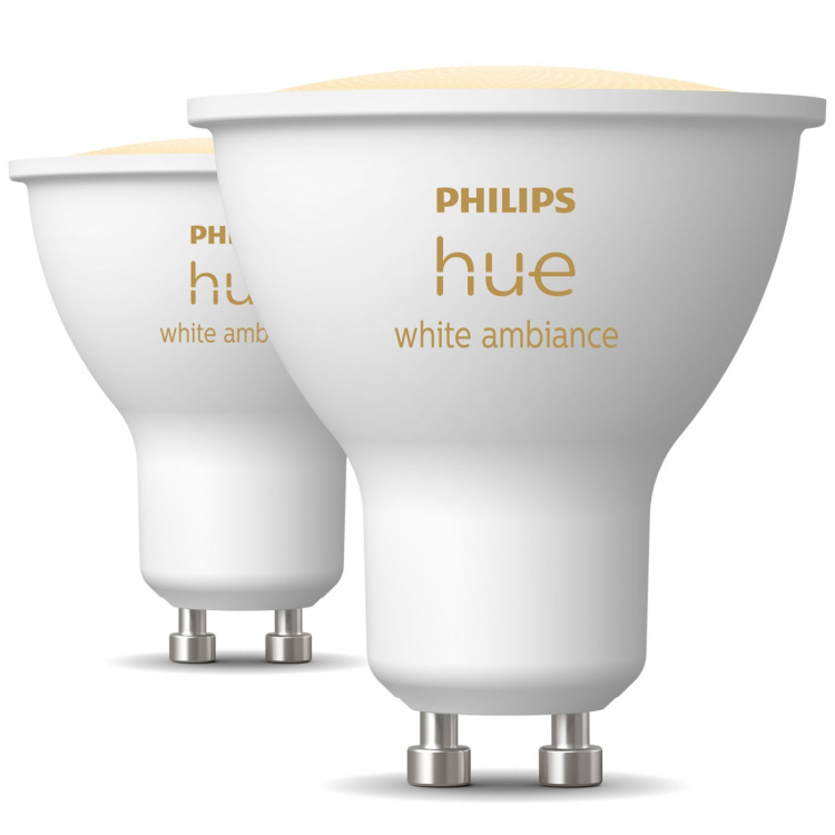 Philips Hue White Ambiance GU10 400lm 2-pak Philips Hue White Ambiance GU10 400lm 2-pak