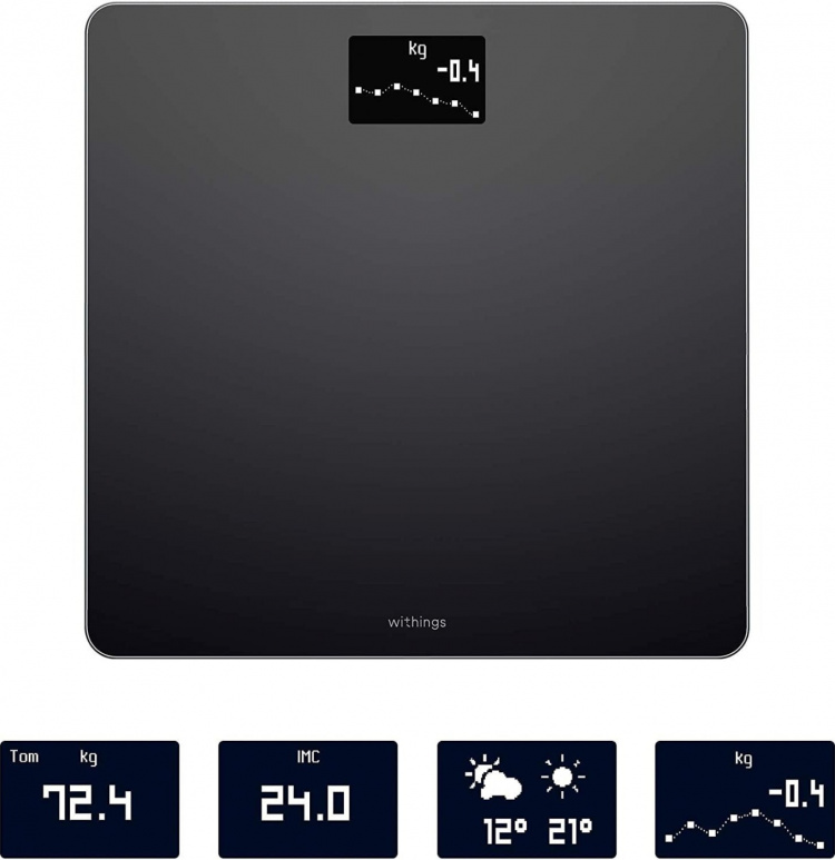 Withings Personenweegschaal, zwart