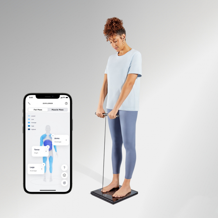 Withings Body Scan slimme weegschaal, zwart
