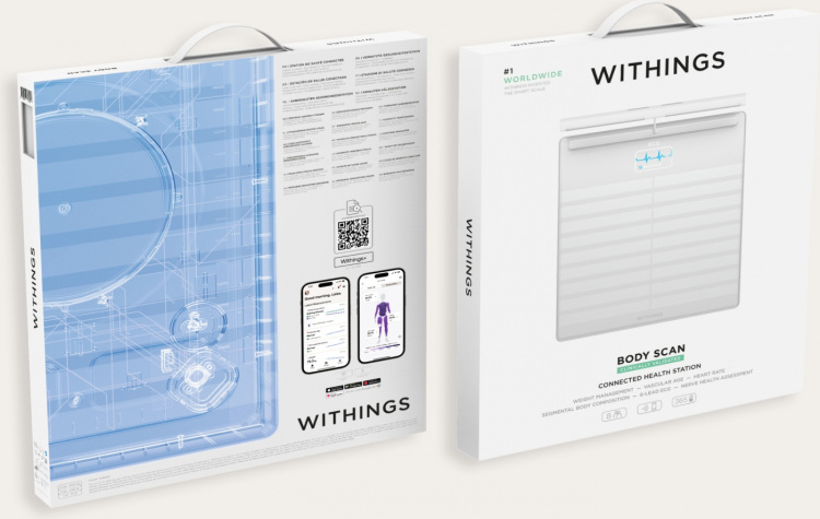 Withings Body Scan slimme weegschaal, wit
