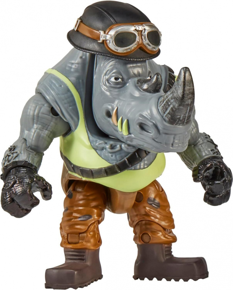 Teenage Mutant Ninja Turtles: Rocksteady Chopper Cycle figuur + motorfiets