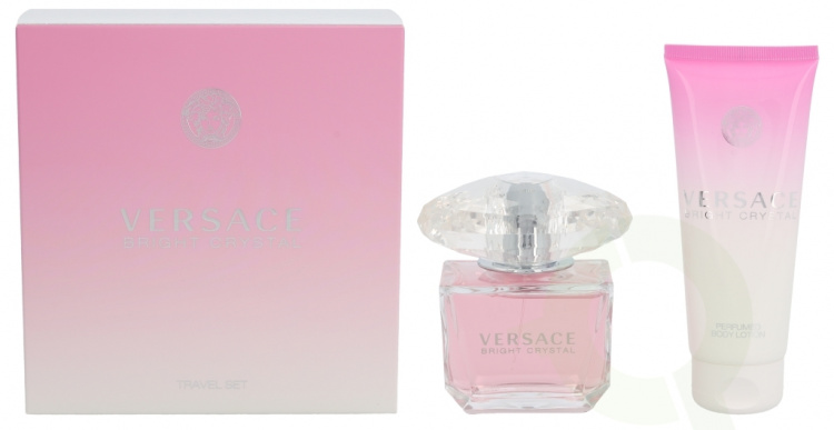 Versace Bright Crystal Giftset 190 ml edt spray 90ml/body lotion 100ml