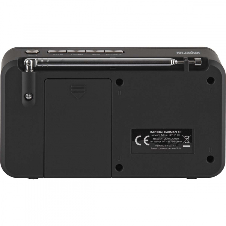 imperial DABMAN 13 Draagbare DAB+ / FM Radio Zwart