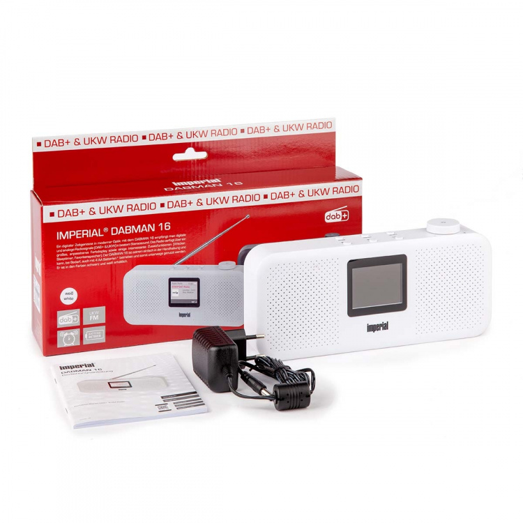 imperial DABMAN 16 DAB+ / FM Stereo Radio Wit imperial DABMAN 16 DAB+ / FM Stereo Radio Wit