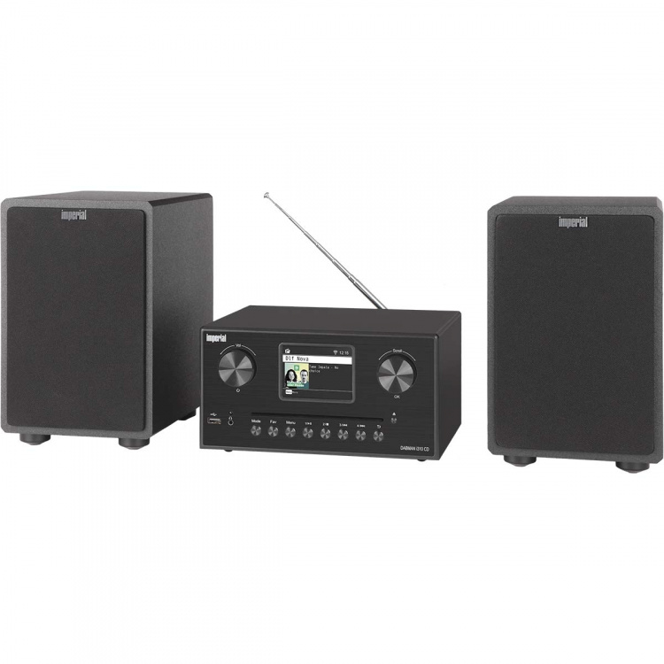 imperial DABMAN i310 CD Hybride micro Hifi Systeem DAB+ / FM / Internet / Bluetooth Zwart