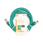 Nedis CAT6 Netwerkkabel | RJ45 Male | RJ45 Male | S/FTP | 3.00 m | Rond | LSZH | Groen | Label